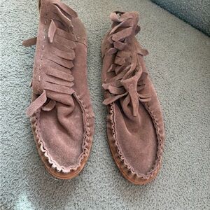 Splendid Brown Suede Moccasins
